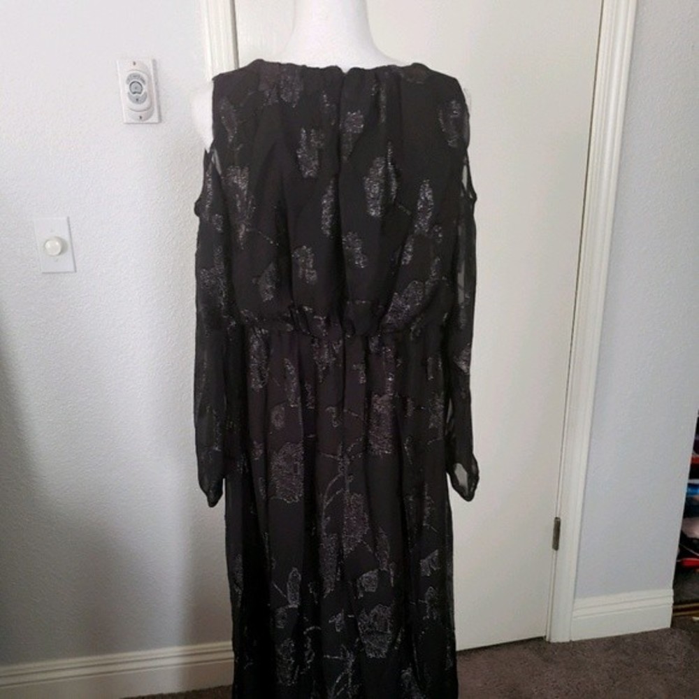 Jessica London Burnout Cold Shoulder Maxi 12W - Picture 6 of 11